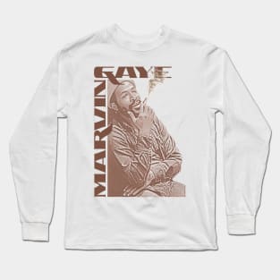 Marvin Gaye \\\ Prince of Motown Retro Icon FanArt Long Sleeve T-Shirt